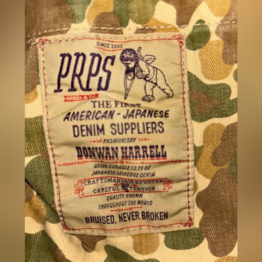 PRPS Jeans Mens 36 Selvedge Denim Faded Acid Wash Nice Wear Japanese Pit Rambler - Picture 13 of 13
